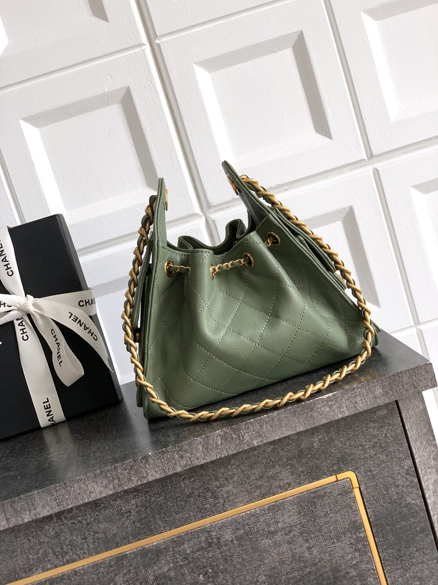 Ch**el 25C Bucket Bag 20x22x12.5cm