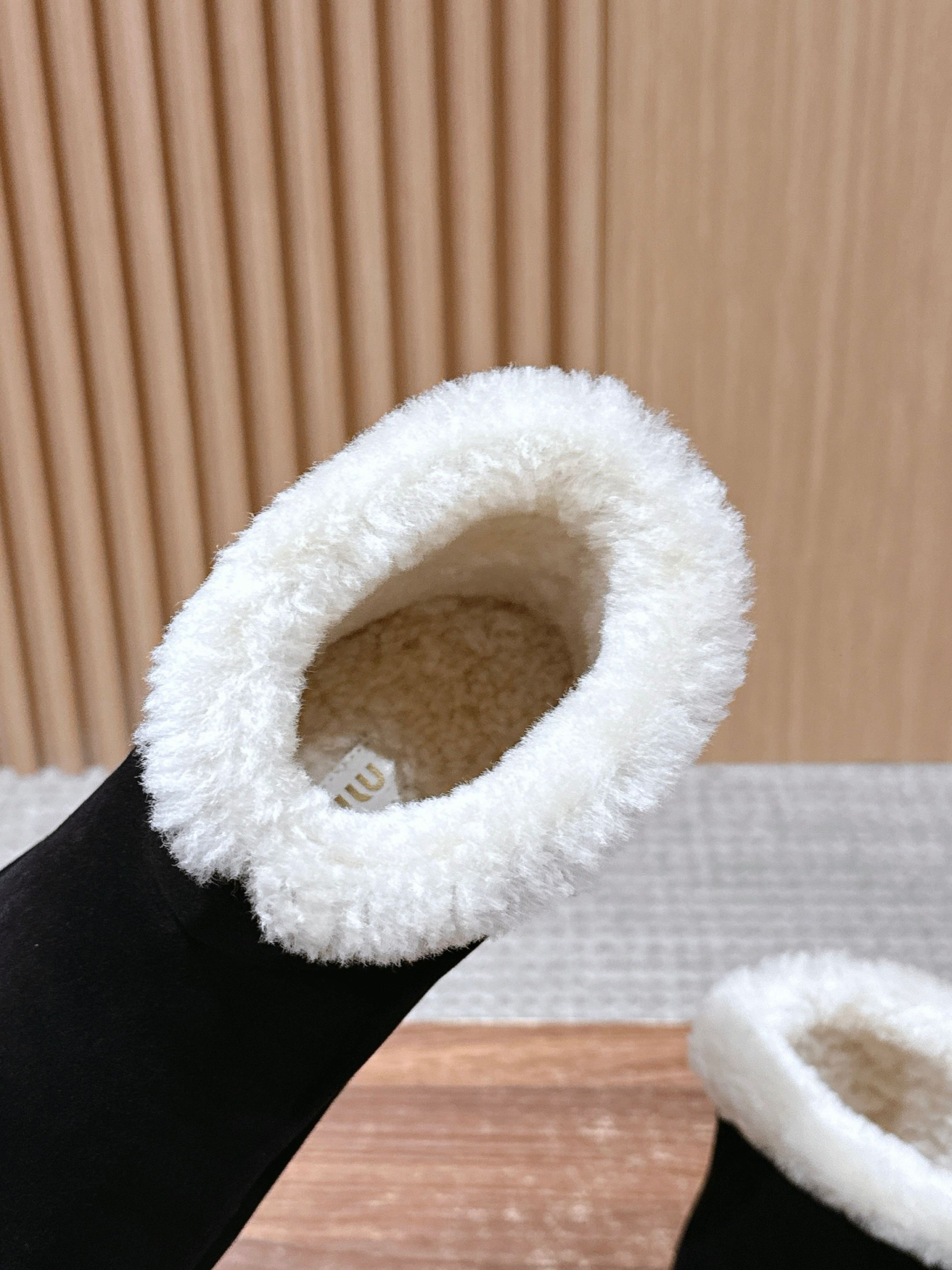 UA Miu Miu Suede and Shearling Booties