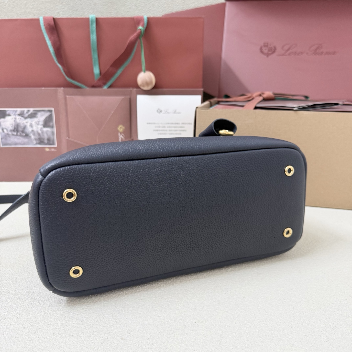 L0r0 P1ana Small Needle Deep Royal Blue Bag 31x15x16cm