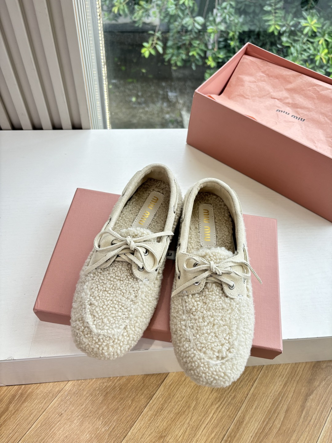 UA Miu Miu Shearing Loafers
