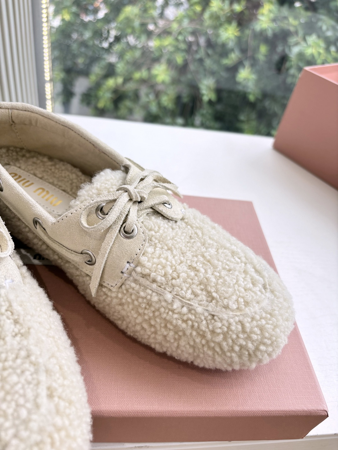 UA Miu Miu Shearing Loafers