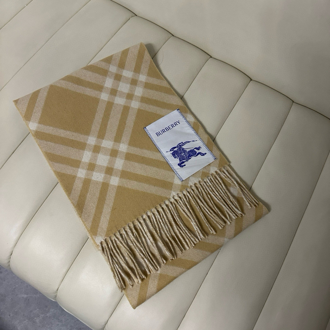 Bv*b*rry scarf 30x180cm 100% cashmere