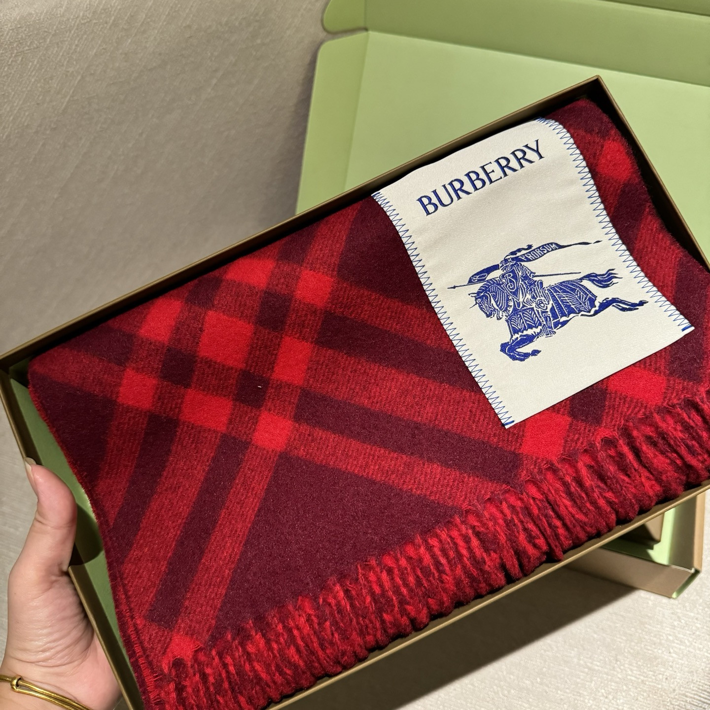 Bv*b*rry scarf 30x168cm 100% cashmere