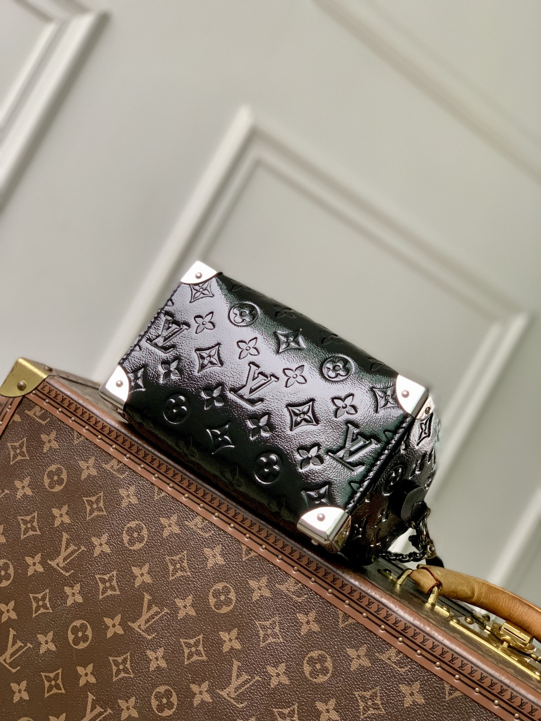 LV SPEEDY TRUNK 20 Handbag M27921 13.5x11x20.5cm