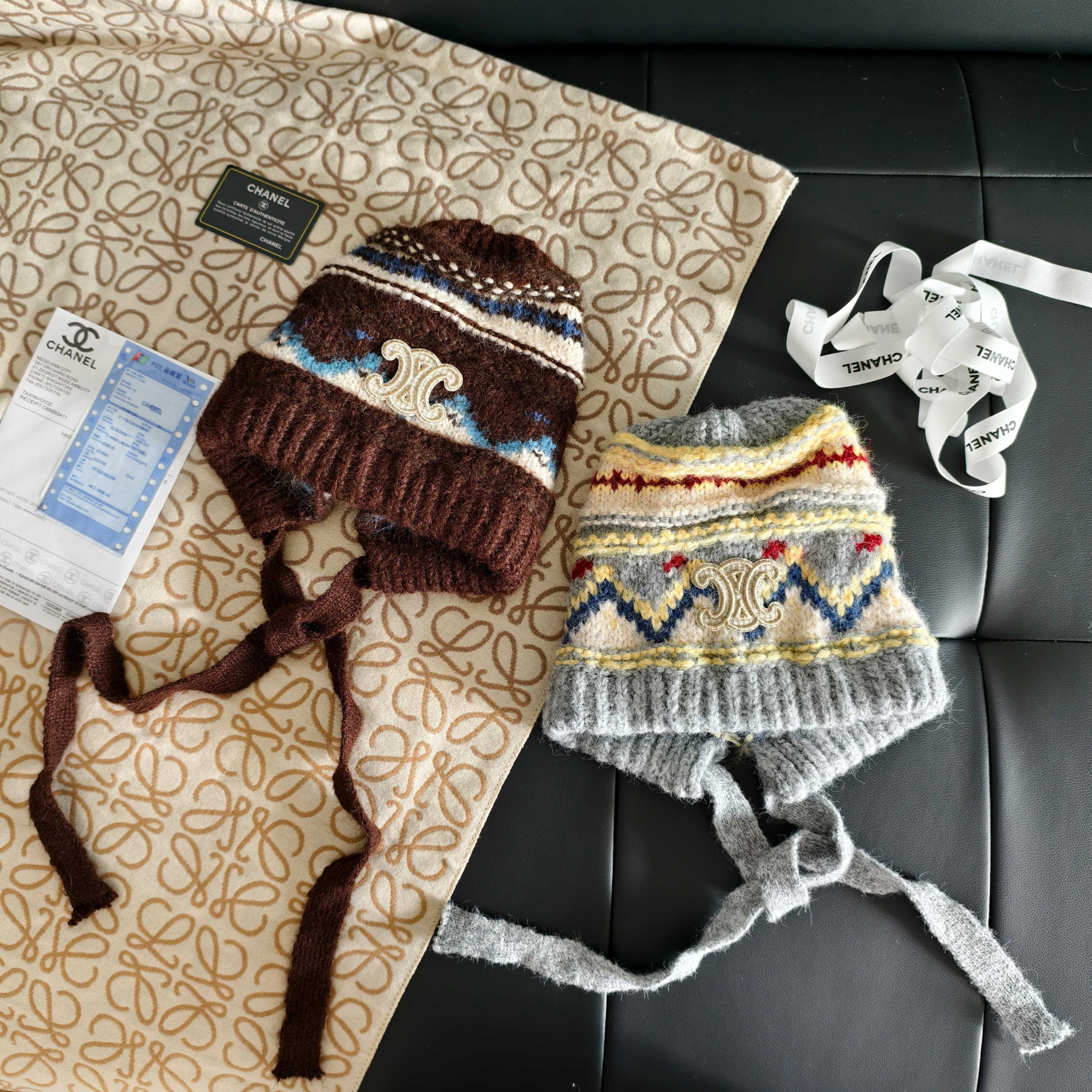Ce1i*e knit trapper hat