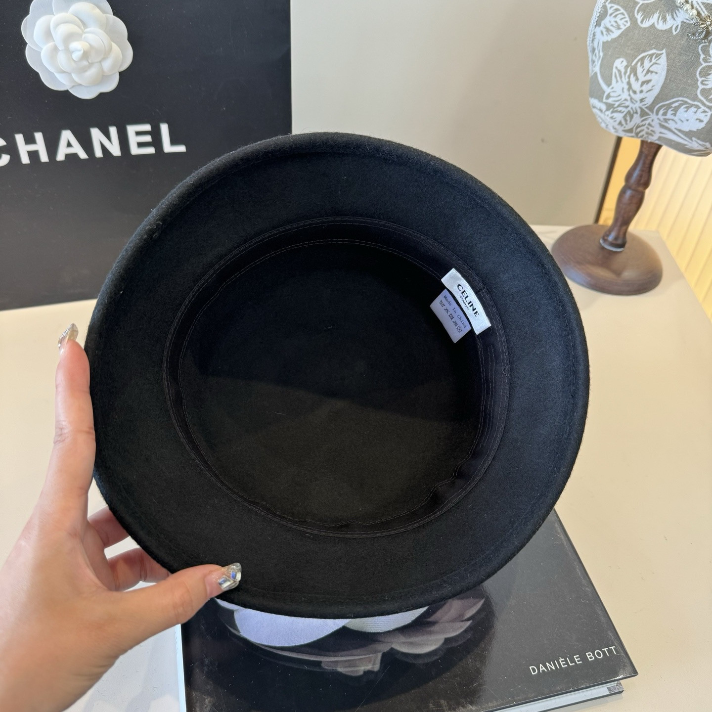 Ce1i*e wool bucket hat 57cm head circumference