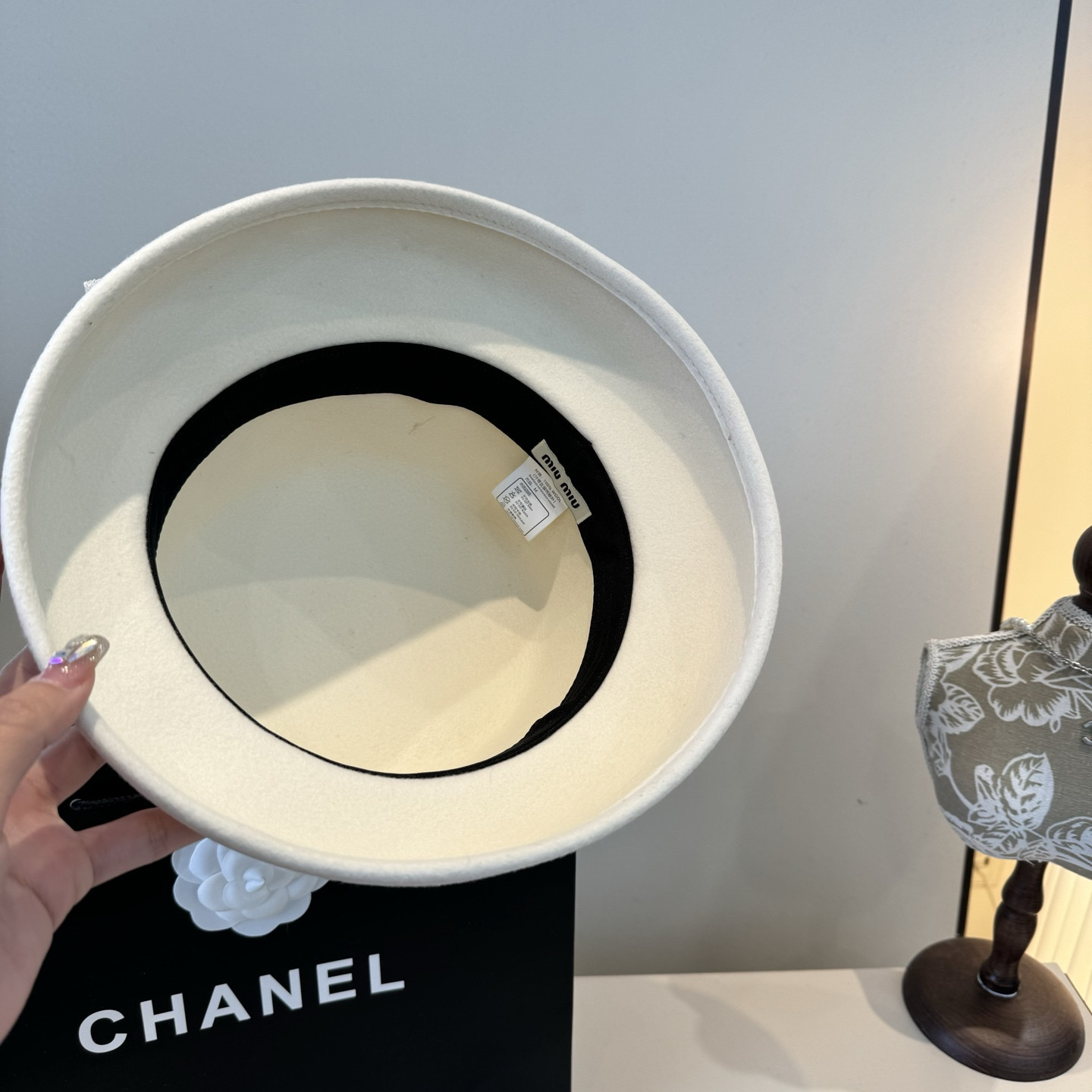 Miu Miu Wool Felt Hat 57cm Head Circumference