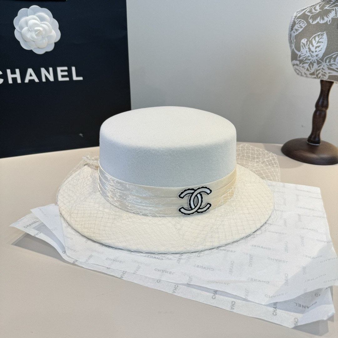 Chanel Wool Felt Hat 57cm Head Circumference