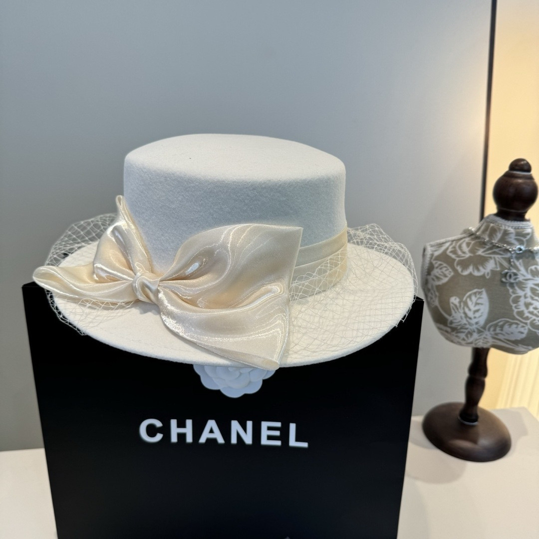 Chanel Wool Felt Hat 57cm Head Circumference