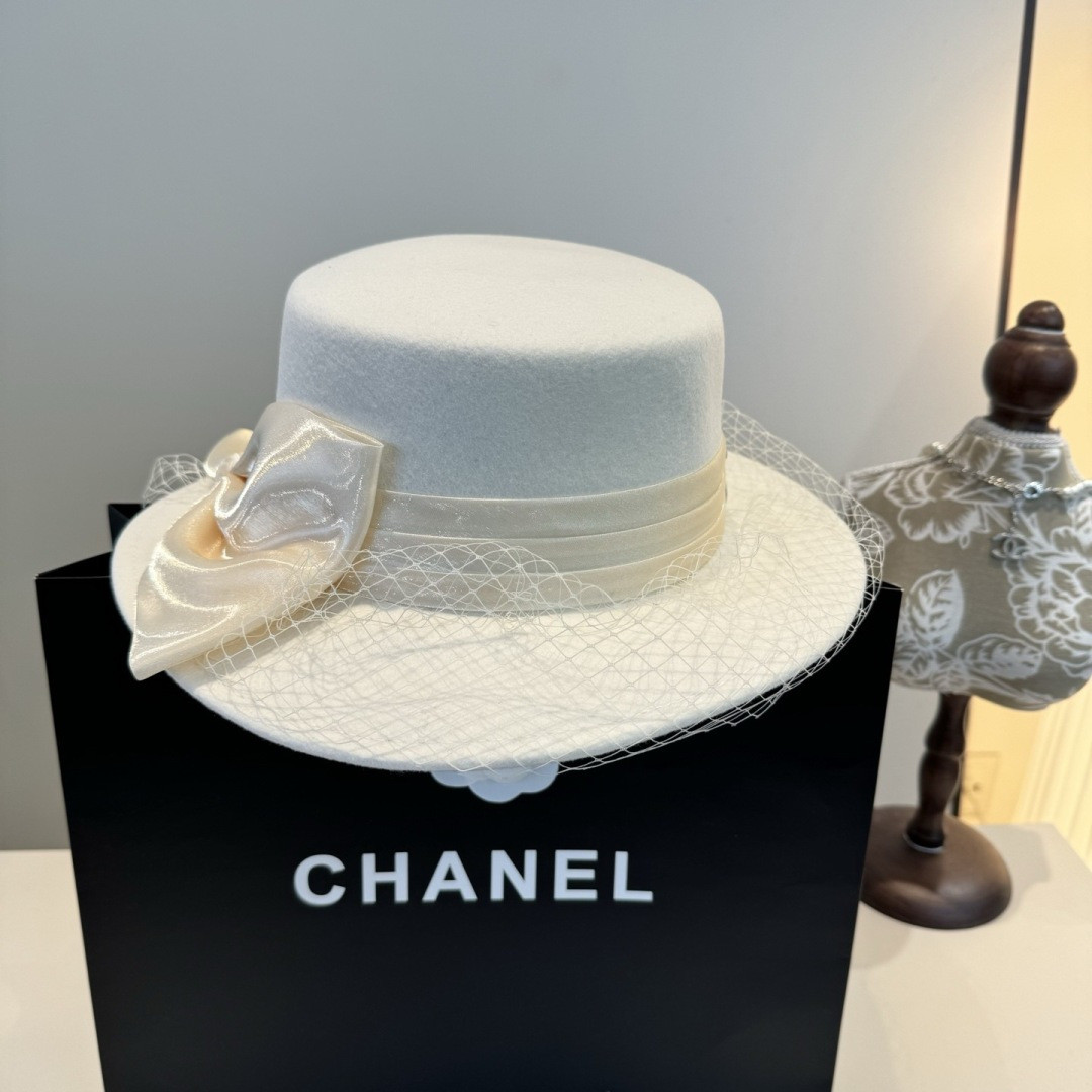 Chanel Wool Felt Hat 57cm Head Circumference