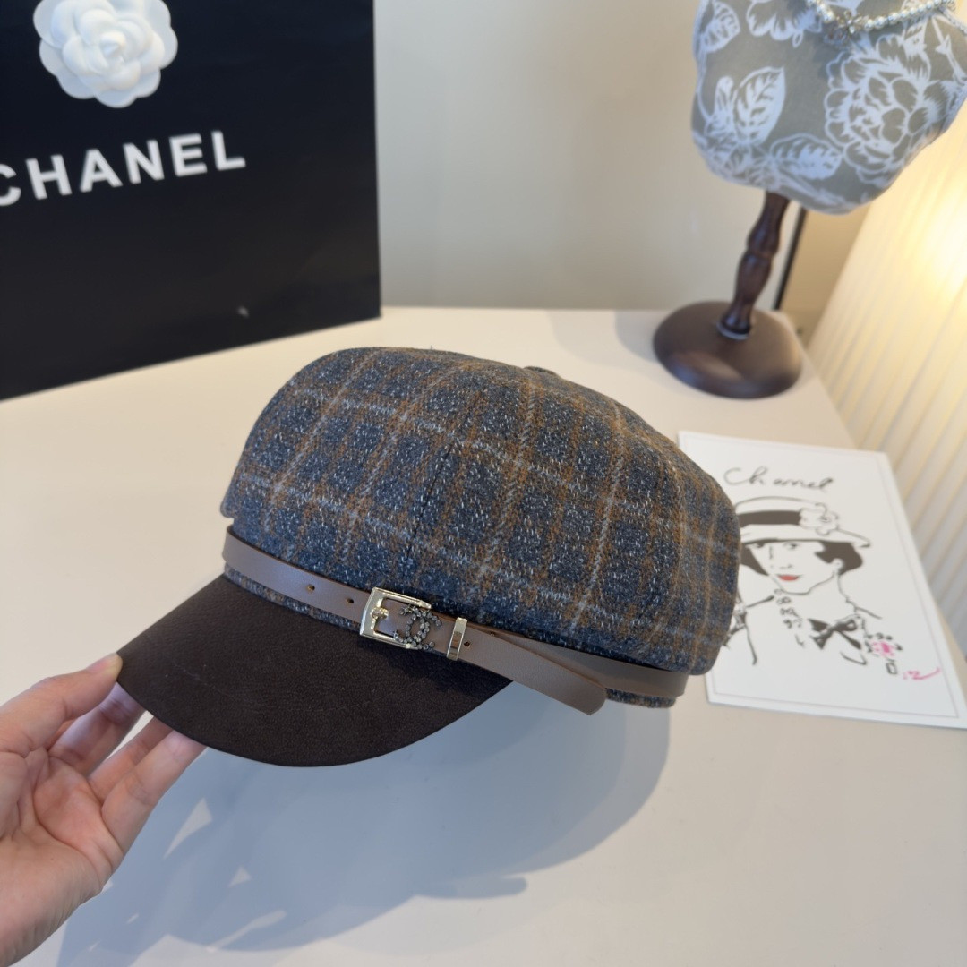 Chanel Newsboy Cap 57cm Head Circumference
