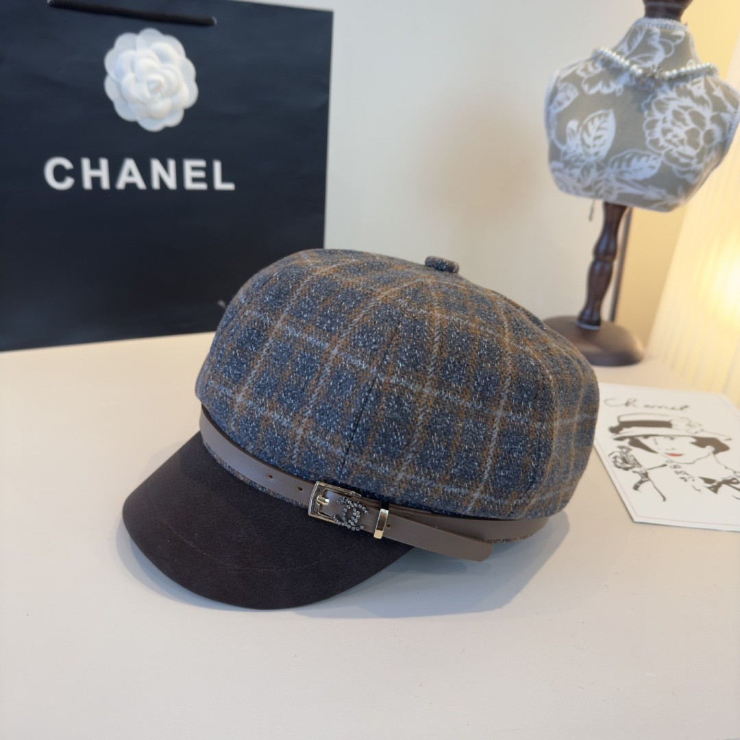 Chanel Newsboy Cap 57cm Head Circumference