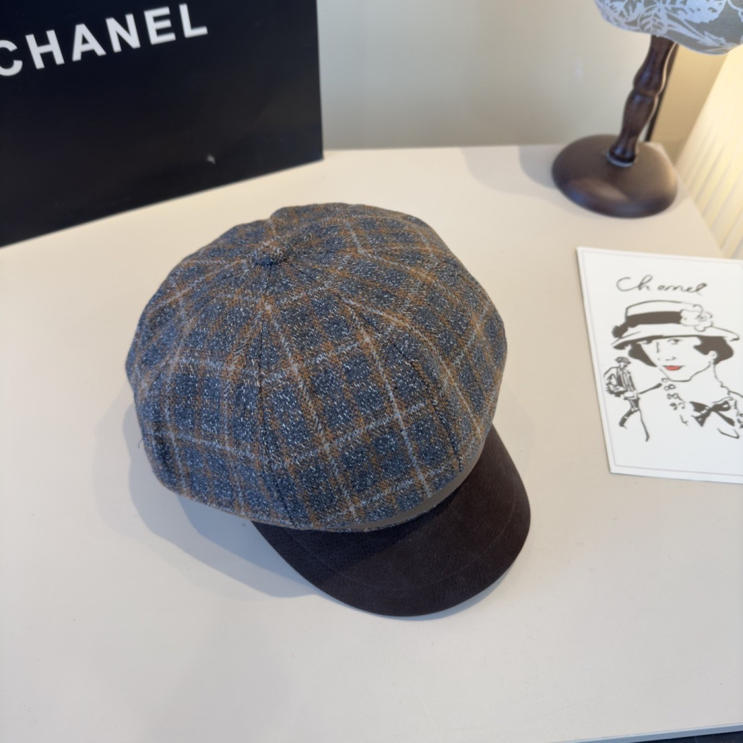 Chanel Newsboy Cap 57cm Head Circumference