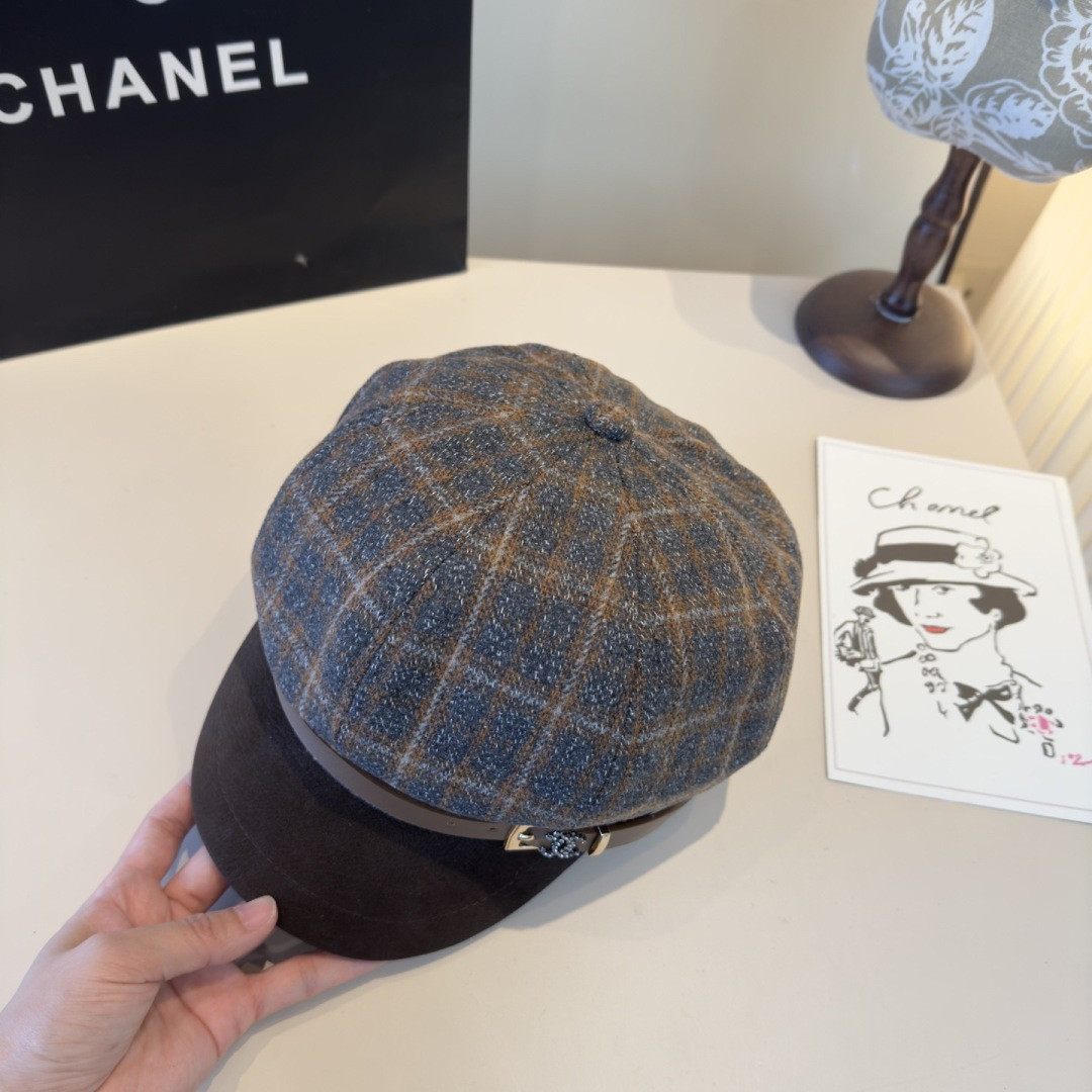 Chanel Newsboy Cap 57cm Head Circumference