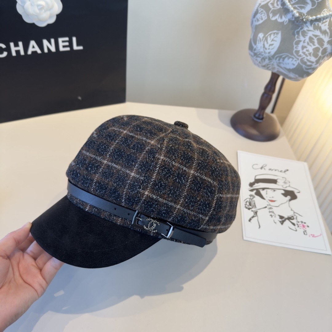 Chanel Newsboy Cap 57cm Head Circumference
