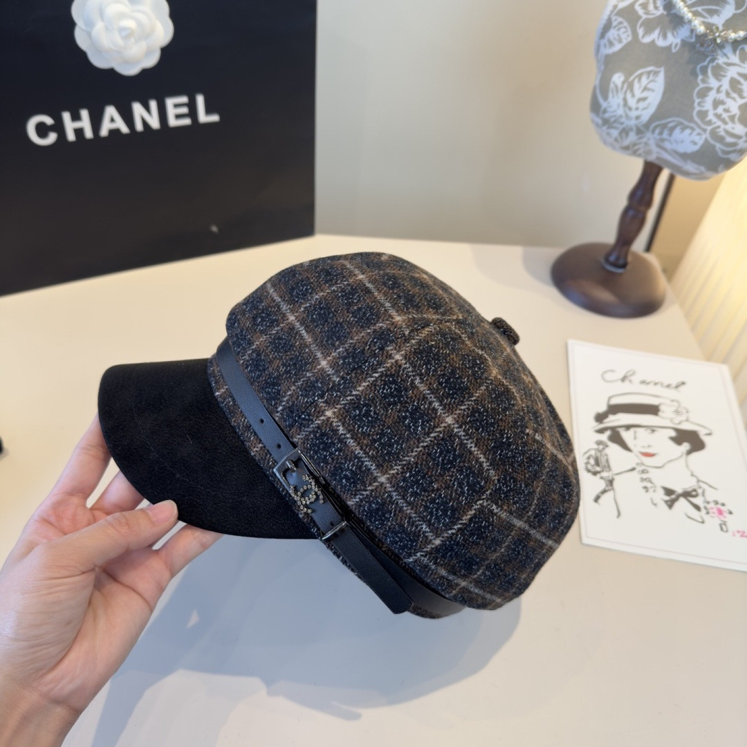 Chanel Newsboy Cap 57cm Head Circumference