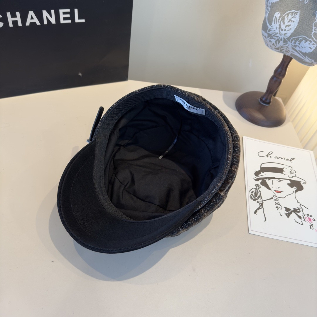 Chanel Newsboy Cap 57cm Head Circumference