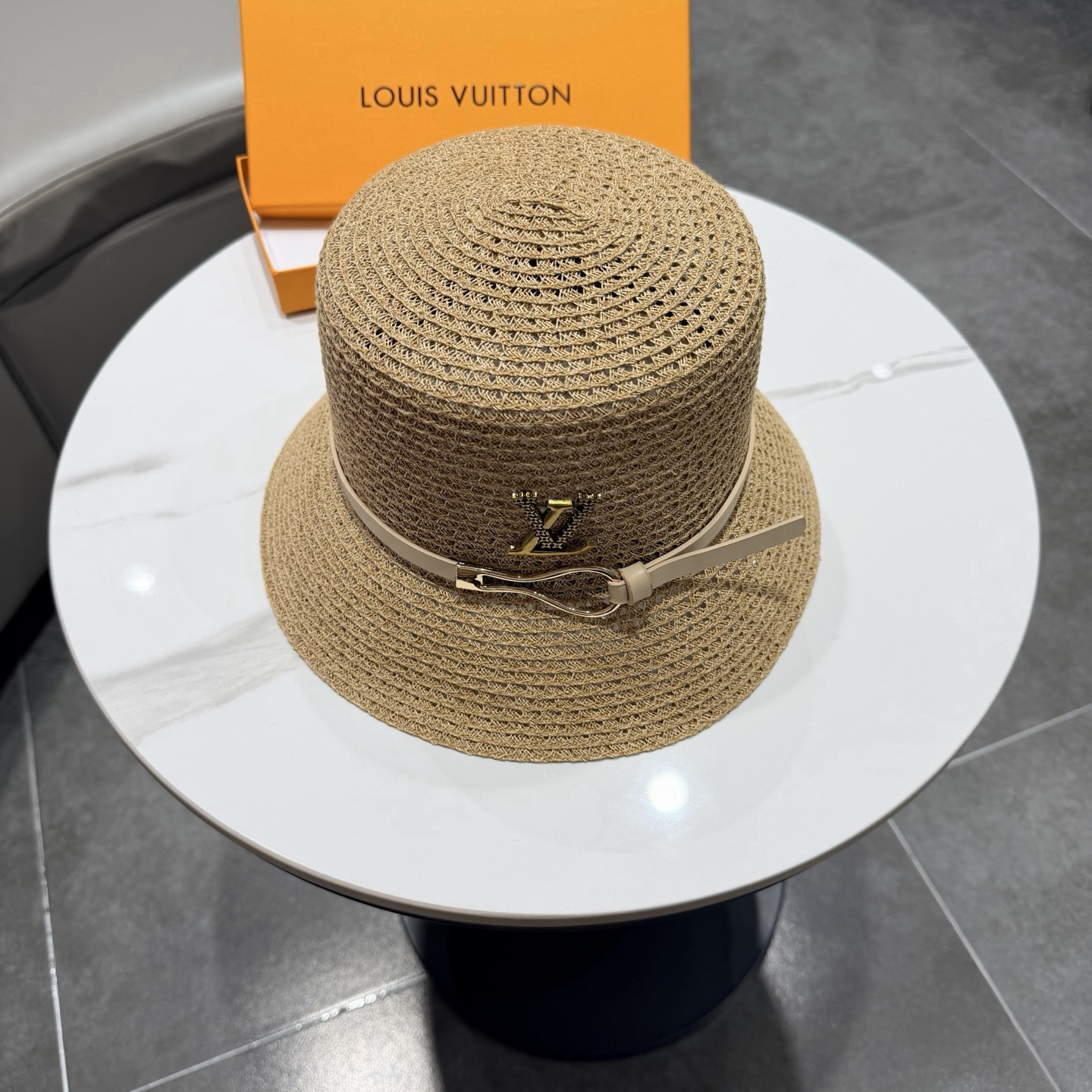 Louis Vuitton Straw Bucket Hat