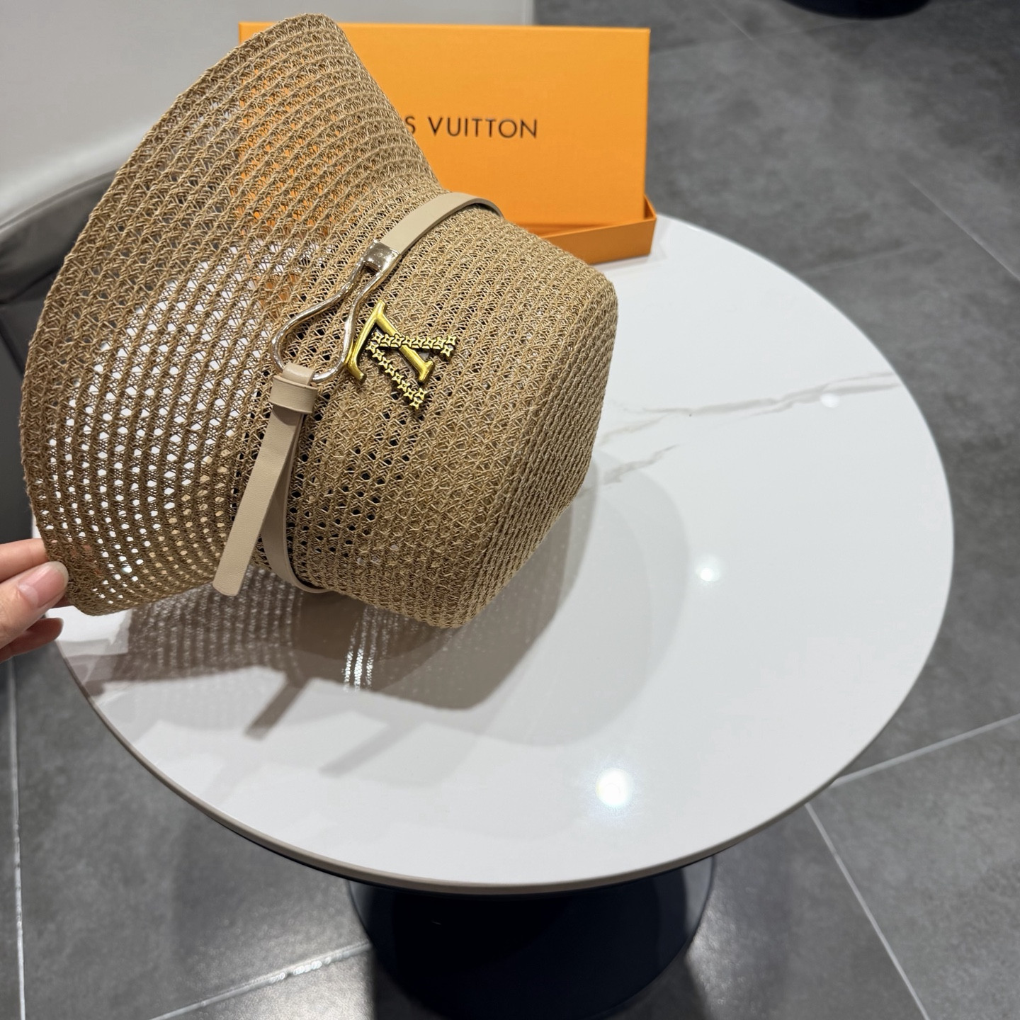Louis Vuitton Straw Bucket Hat