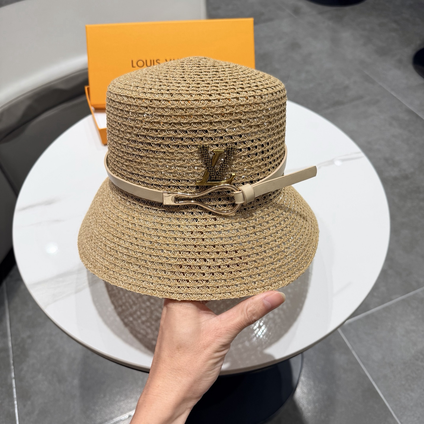 Louis Vuitton Straw Bucket Hat