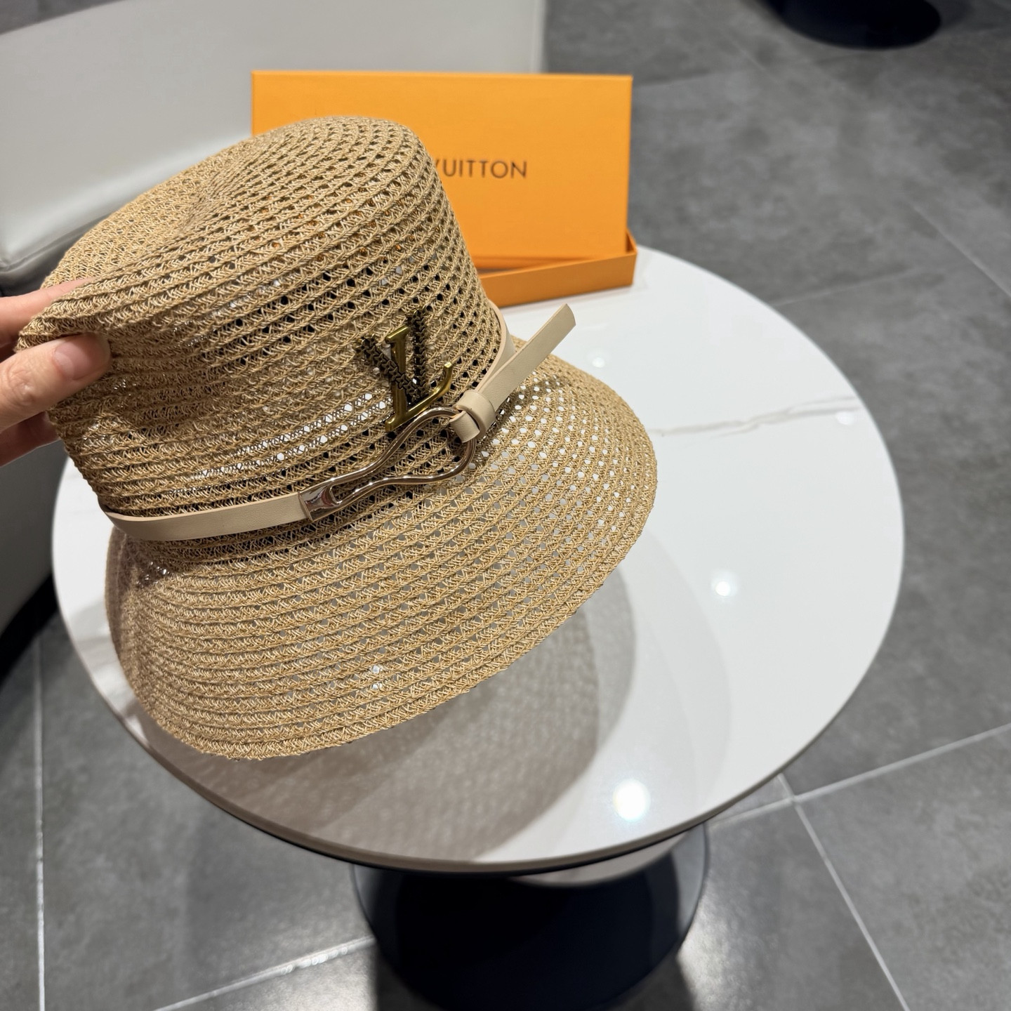 Louis Vuitton Straw Bucket Hat