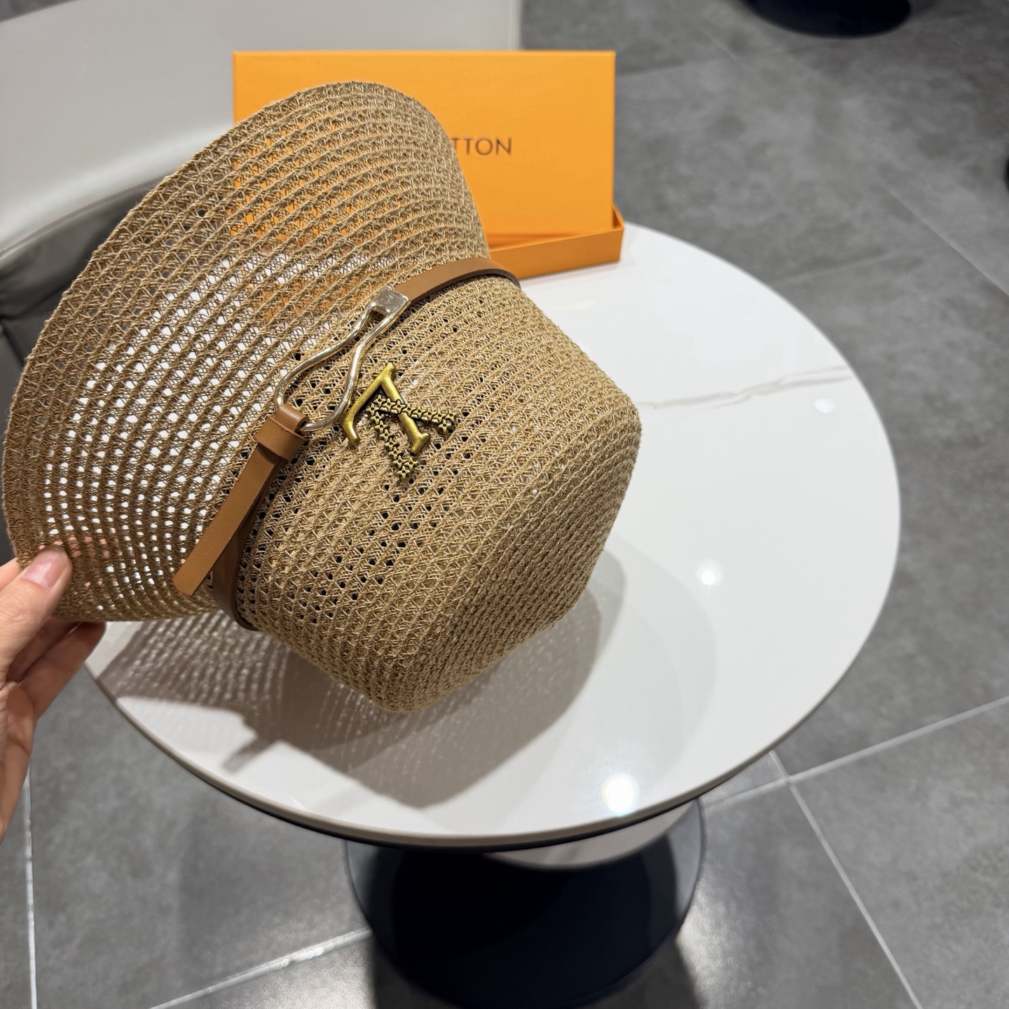 Louis Vuitton Straw Bucket Hat
