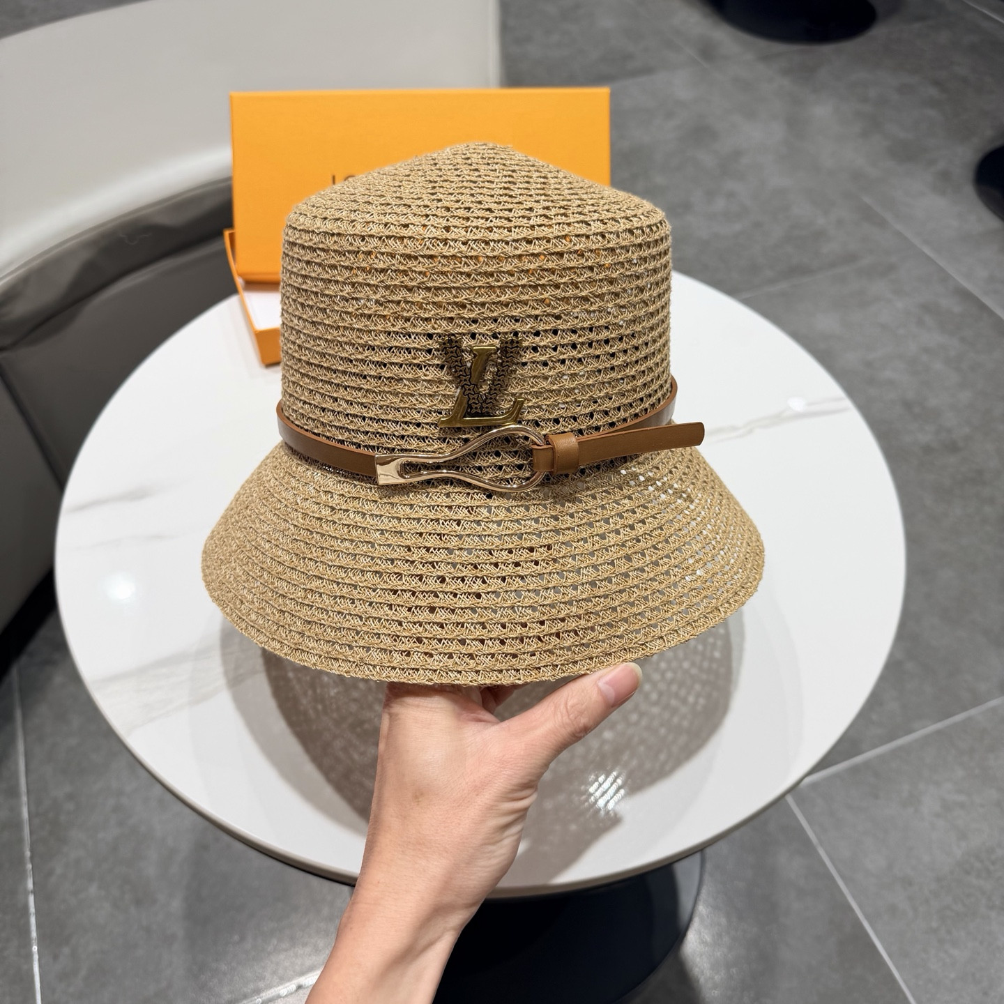 Louis Vuitton Straw Bucket Hat