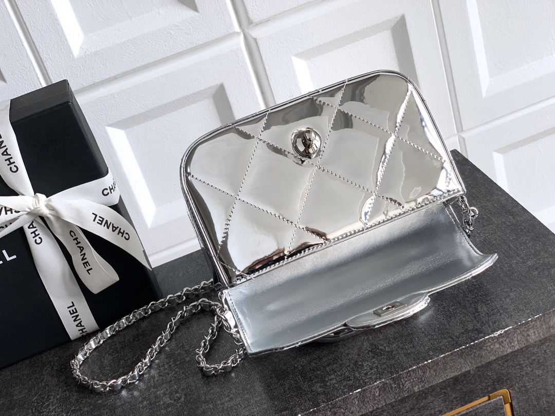 Ch**el Mini Flap Bag with Top Handle 13x18.5x4.5cm