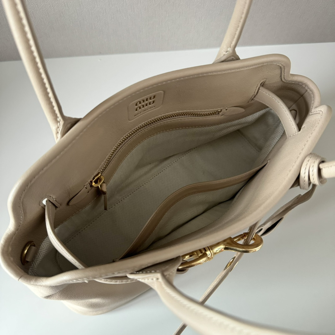 Miu Miu Aventure Nappa Leather Handbag 22x30x10cm