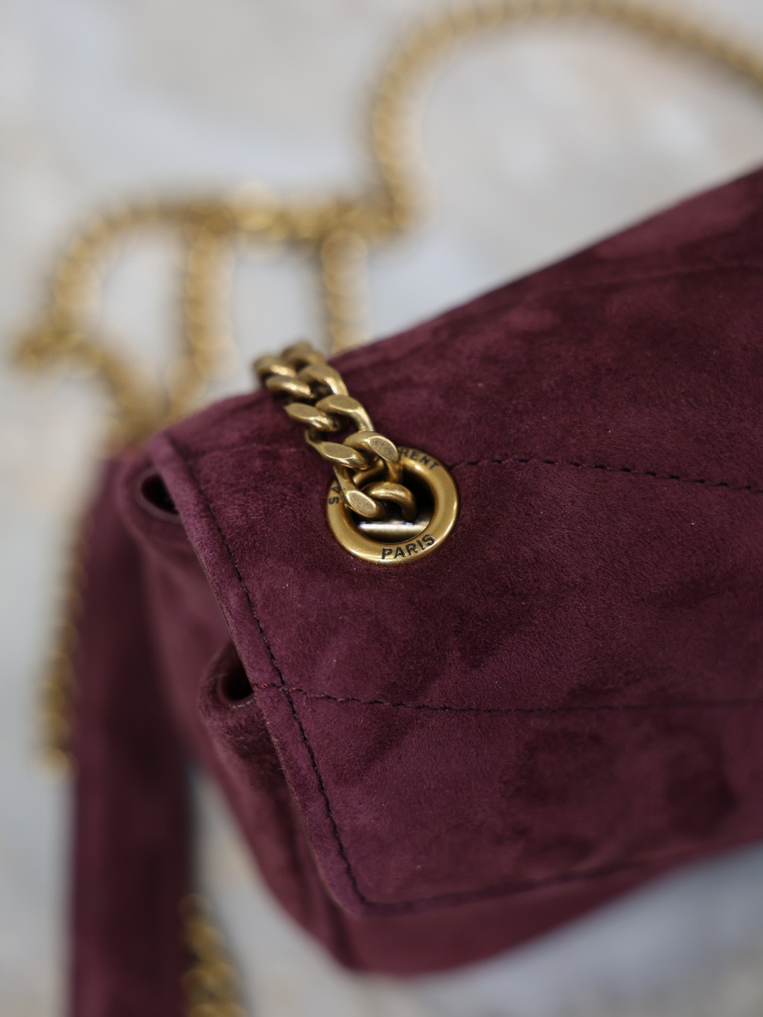 YSL LOULOU MINI in Suede 20x12x5cm