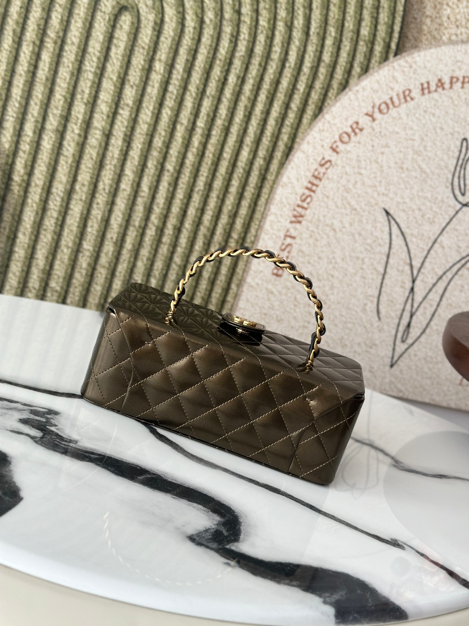 Chanel Vintage Cosmetic Bag 22x10x8.5cm