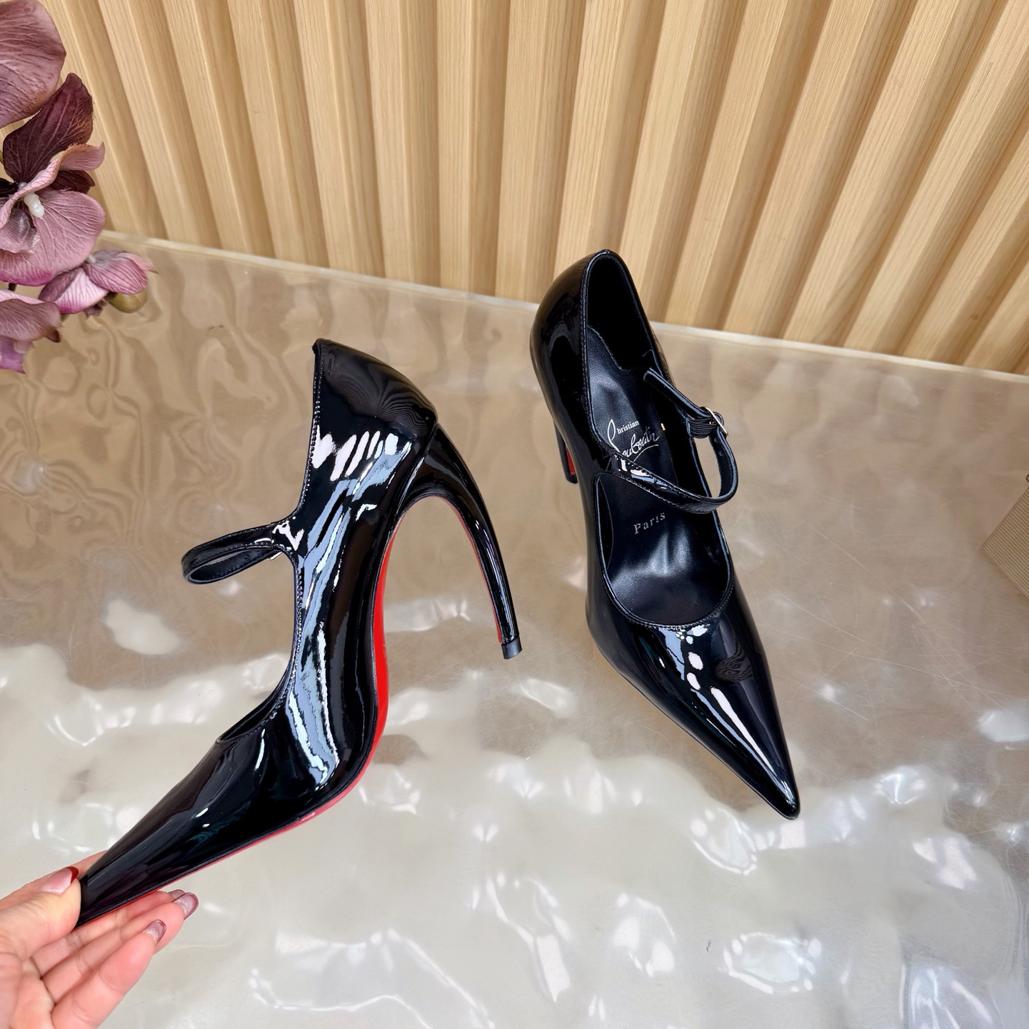 UA Christian Louboutin Mary Jane Pumps 15cm Heel