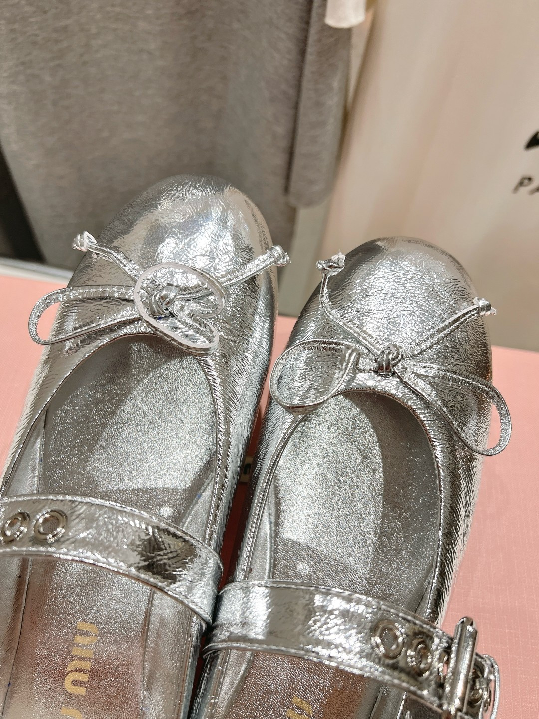 UA Miu Miu Leather Ballerinas