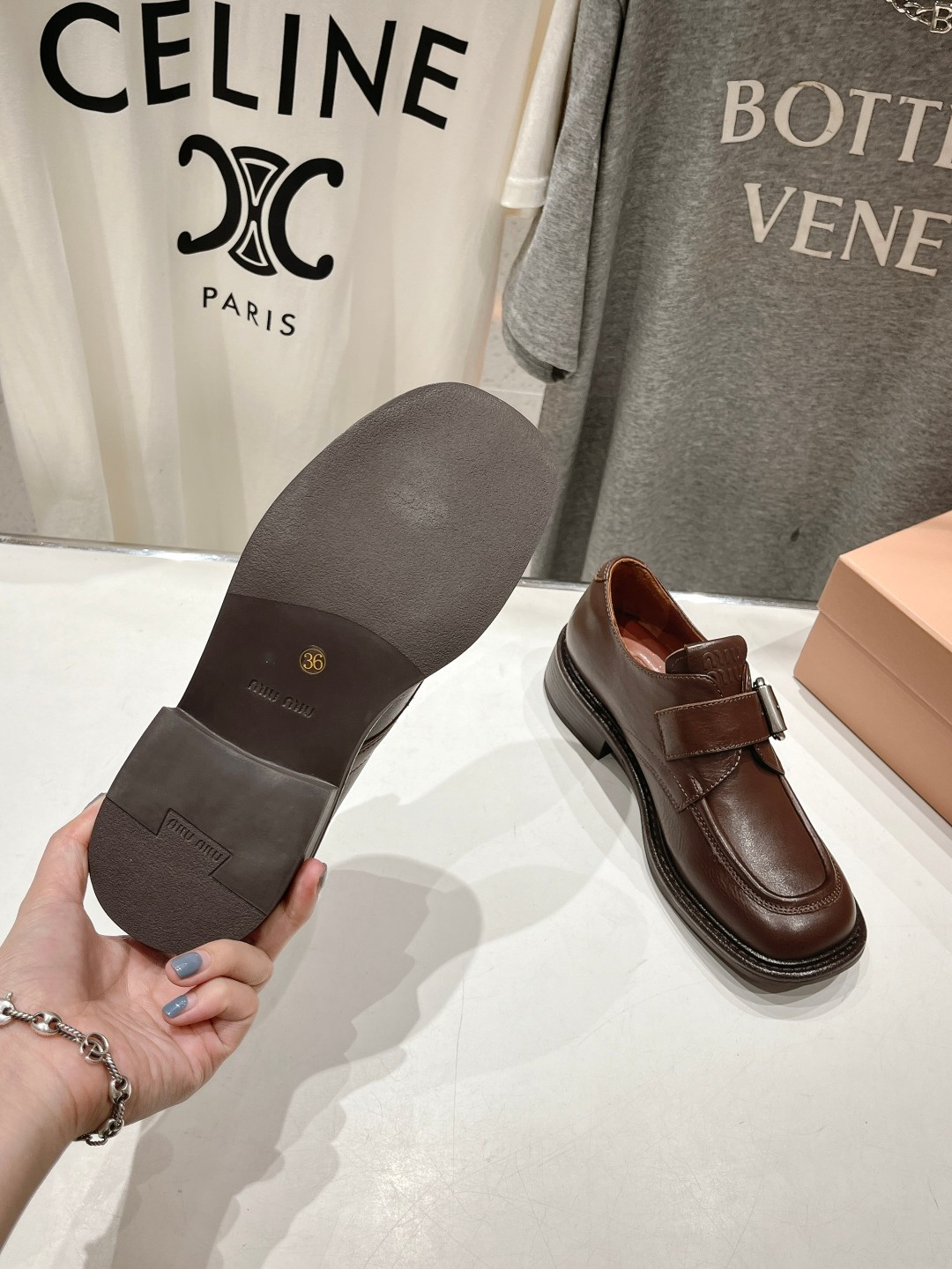 UA Miu Miu Monk Strap Loafer