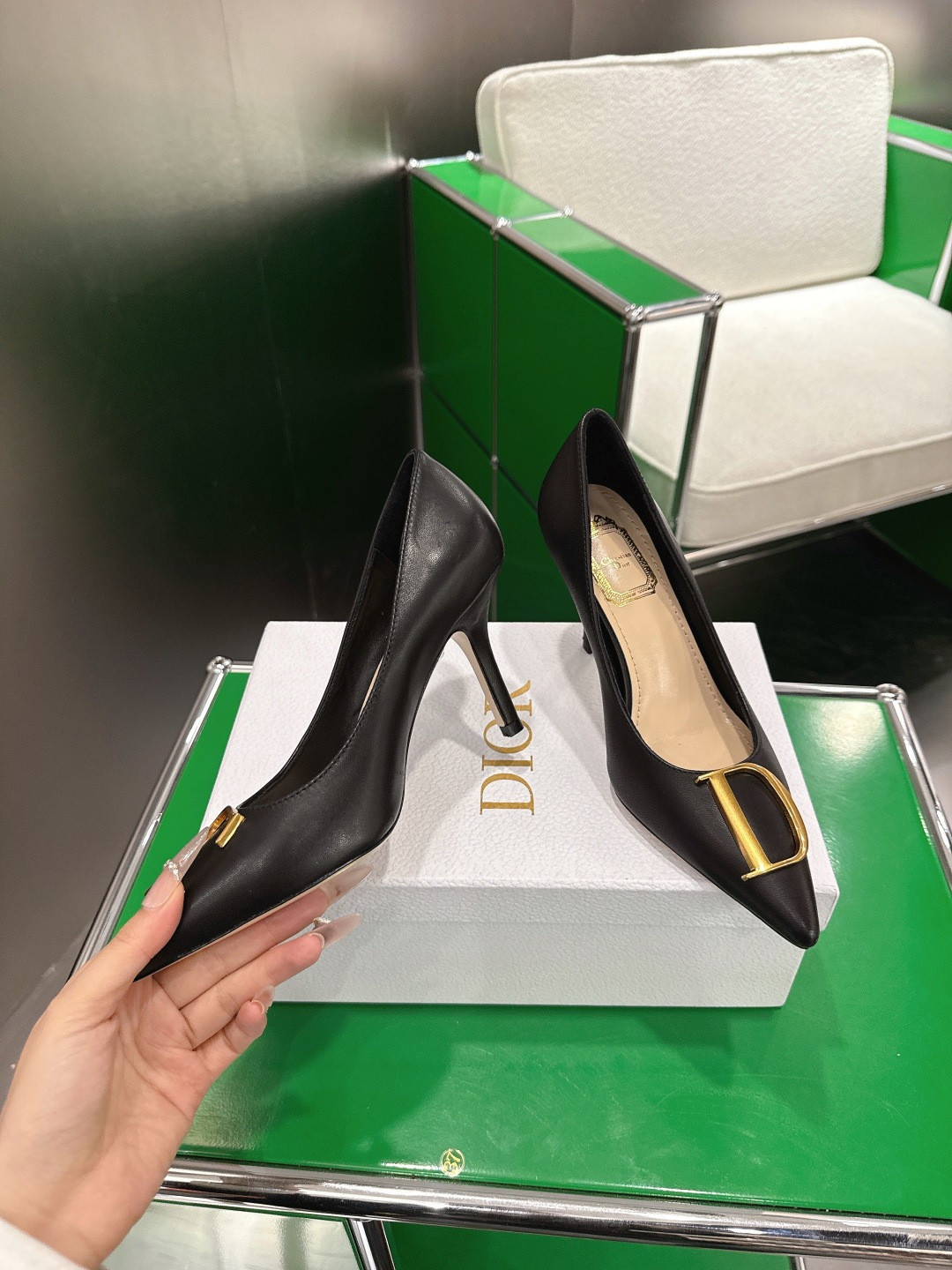 ua D10r initials pump 8.5cm heel