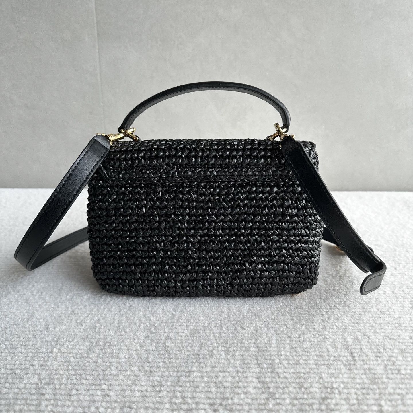 Ce1i*e teen nino plant-based material and cowhide leather handbags 20.5x13x8cm