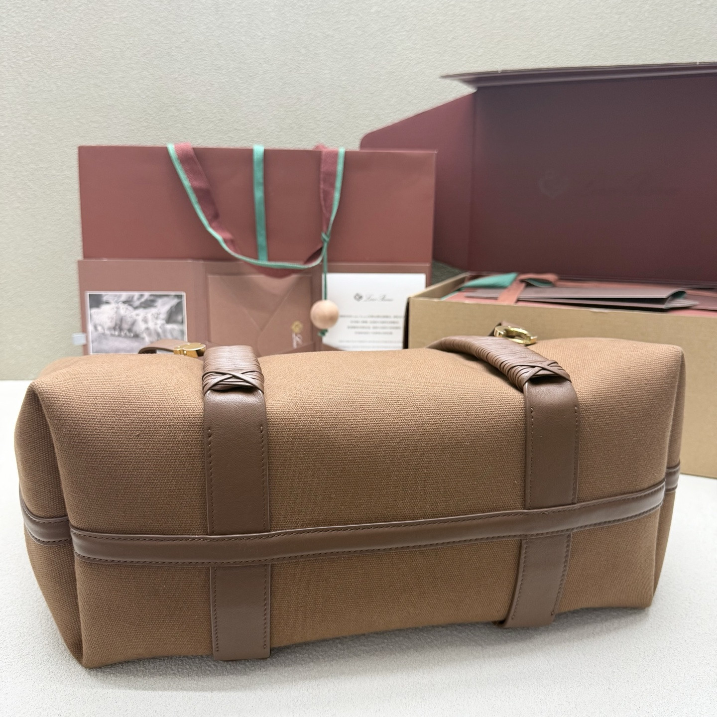 L0r0 P1ana large ghiera shopper 40x26x18cm