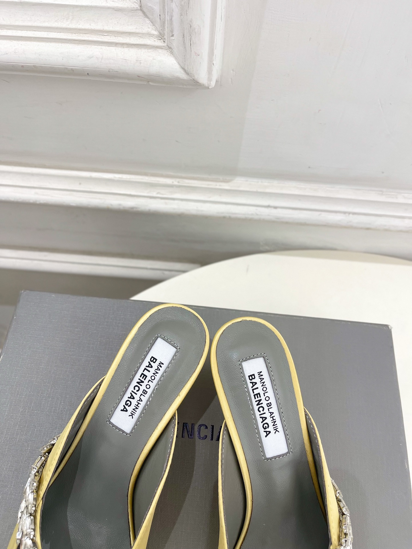 UA Ba1en*iaga x Man010 B1ahn*k Mule 5.5cm Heel