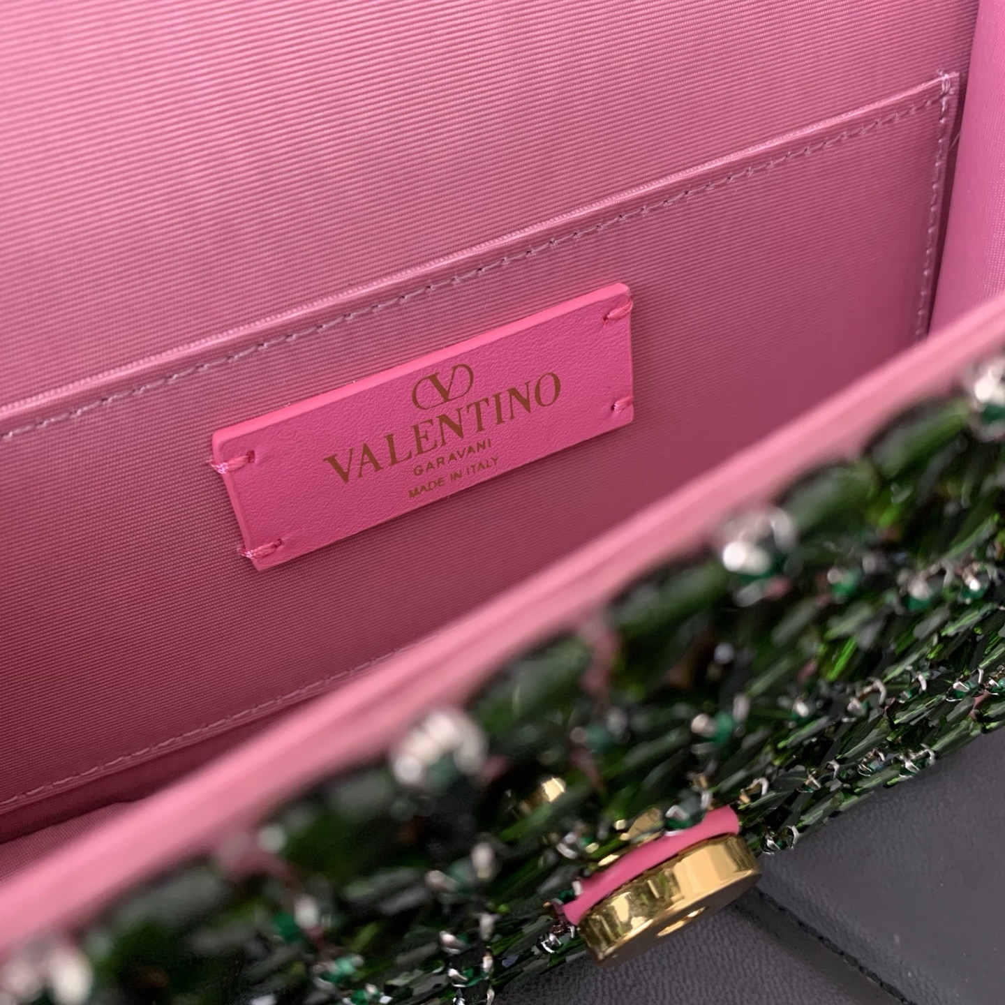 Va1e*ntin0 VLogo Signature Wallet With Chain Bag 20x10x5.5cm