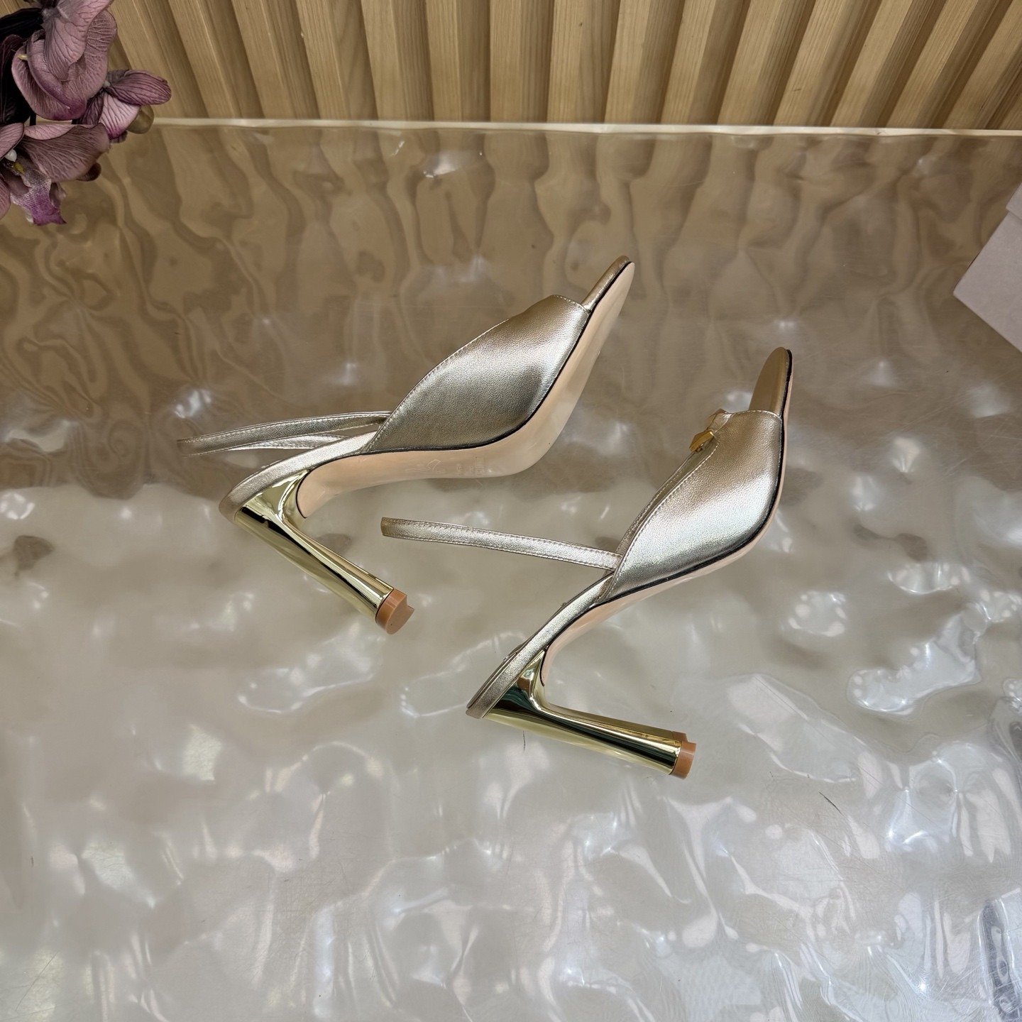 UA J1m*y Ch00 Lev Slingback Sandals 10cm Heel