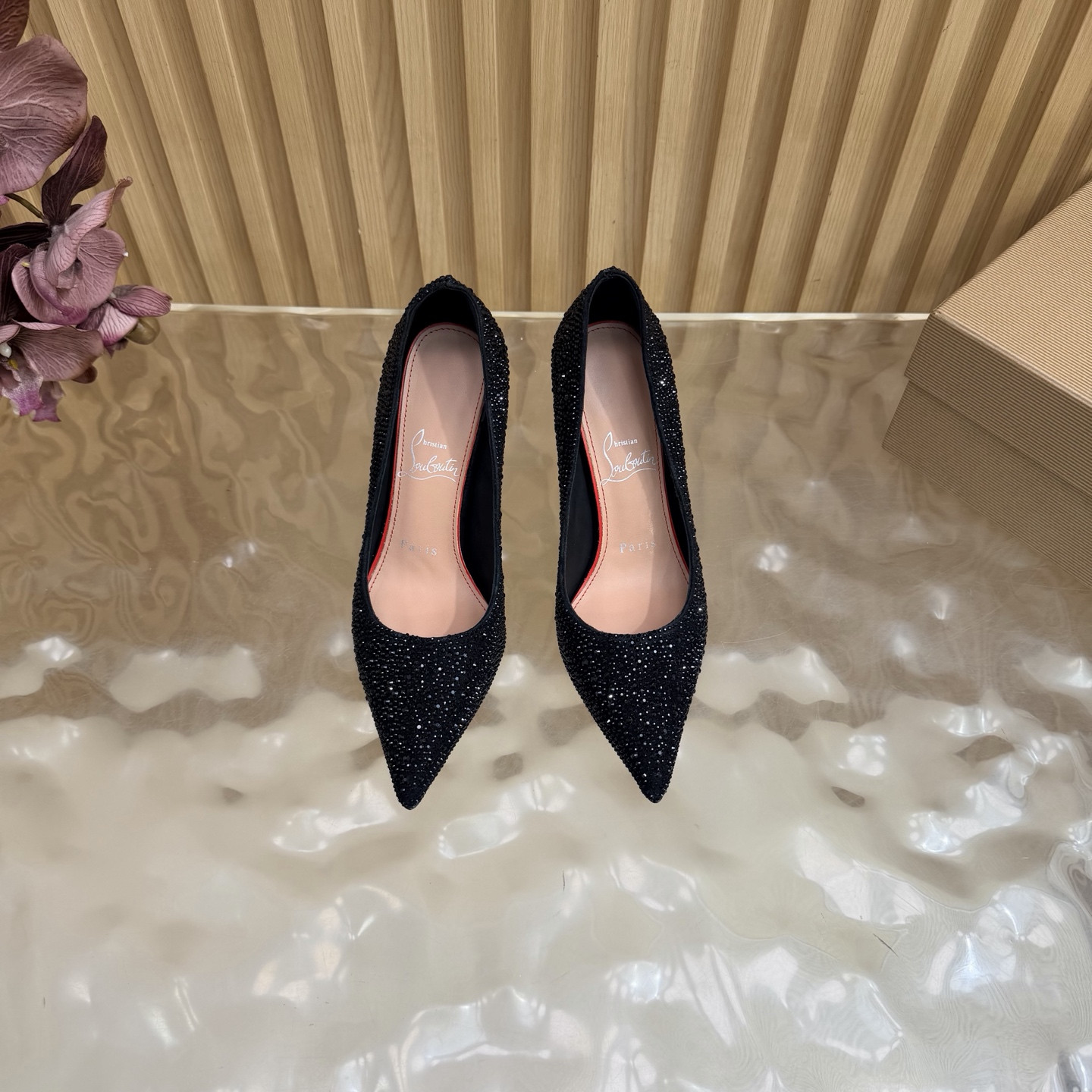 UA Chr1st1an Louboutin La Pigalle Strass 100 mm Pumps